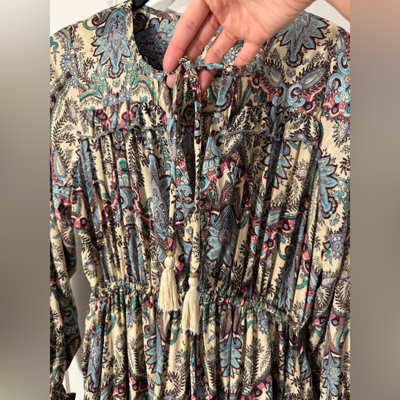 PAANI Tiered Maxi Dress Size Large - Picture 4 of 12